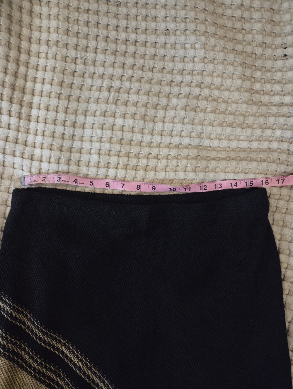 Ralph Lauren Black Linen Maxi Skirt Beach Cover L - Picture 7 of 7
